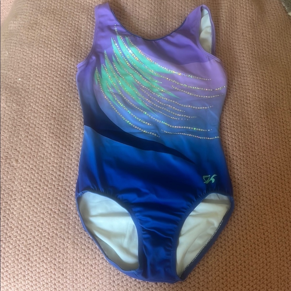 GK Purple and Blue Kids Leotard